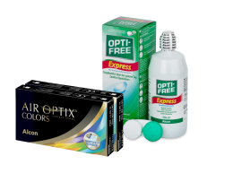 Air Optix Colors (2x2 lenti) + OptiFree Express 355ml