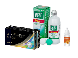 Air Optix Colors (2x2 lenti) + OptiFree Express 355ml + Calendoftyll