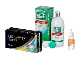 Air Optix Colors (2x2 lenti) + OptiFree Express 355ml + Oftylla