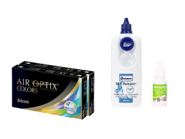 Air Optix Colors (2x2 lenti) + Sky Releasy 400 ml + Allergoftyll