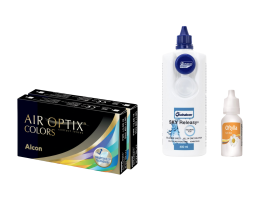 Air Optix Colors (2x2 lenti) + Sky Releasy 400 ml + Oftylla