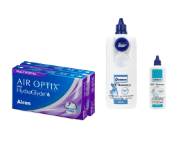AirOptix Plus HydraGlyde Multifocal (2x3 lenti) + Sky Releasy 400 ml + Sky Releasy 100 ml