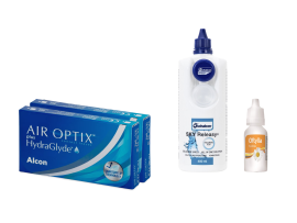 AirOptix Plus HydraGlyde (2x3 lenti) + Sky Releasy 400 ml + Oftylla