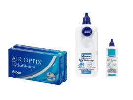 AirOptix Plus HydraGlyde (2x3 lenti) + Sky Releasy 400 ml + Sky Releasy 100 ml