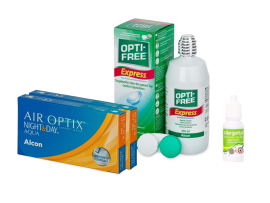 Air Optix Night&Day (2x3 lenti) + OptiFree Express 355ml + Allergoftyll