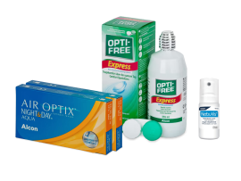 Air Optix Night&Day (2x3 lenti) + OptiFree Express 355ml + Nebuvis Reidratante Occhi
