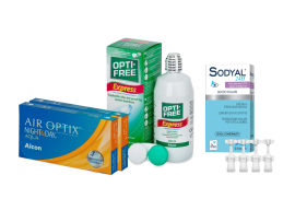 Air Optix Night&Day (2x3 lenti) + OptiFree Express 355ml + Sodyal 24H