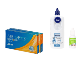 Air Optix Night&Day (2x3 lenti) + Sky Releasy 400 ml + Allergoftyll