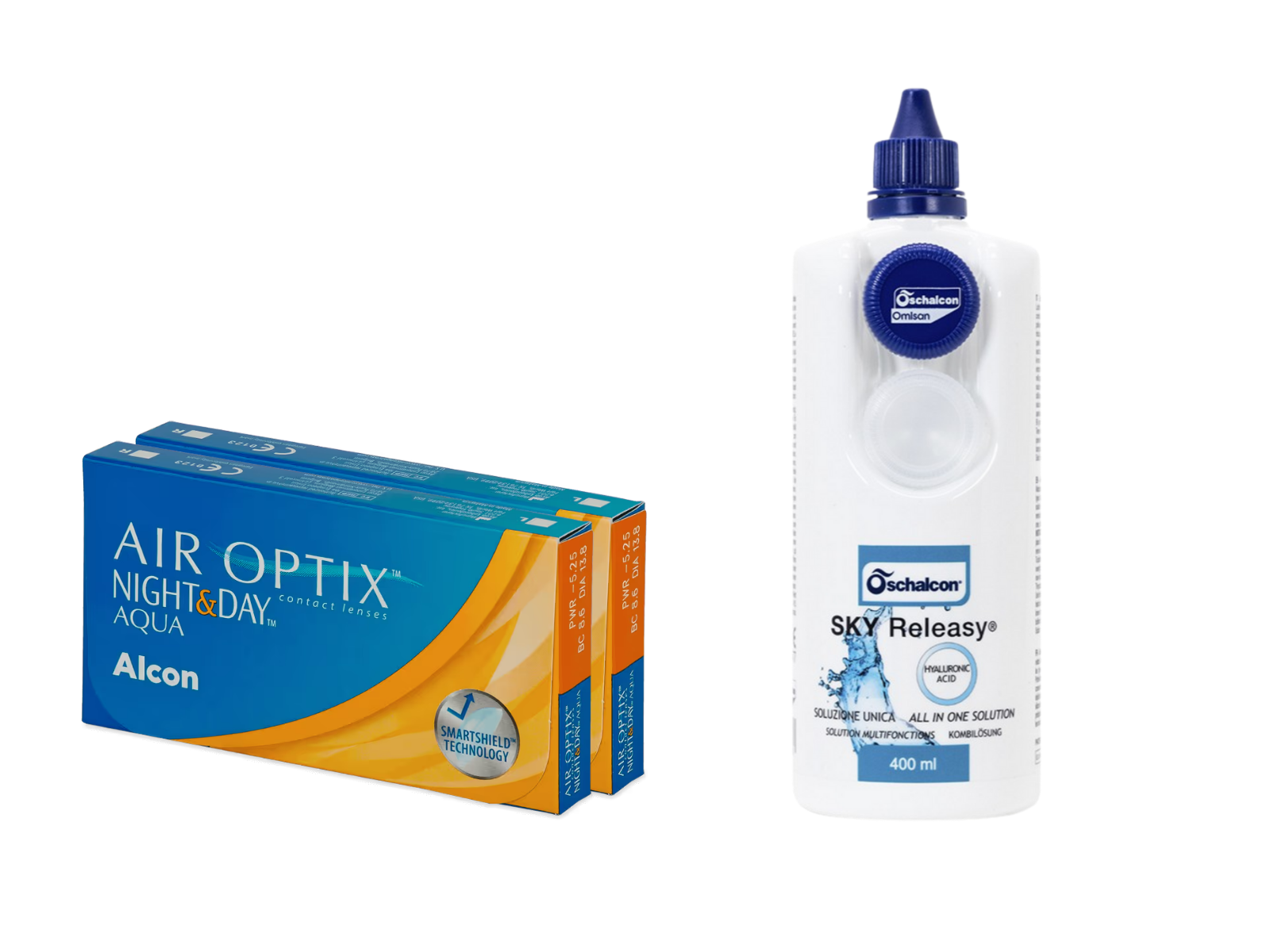 Air Optix Night&Day (2x3 lenti) + Sky Releasy 400 ml