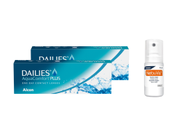 Dailies Aqua Comfort Plus (2x30 lenti) + Nebuvis Occhi Irritati
