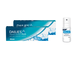Dailies Aqua Comfort Plus (2x30 lenti) + Nebuvis Reidratante Occhi