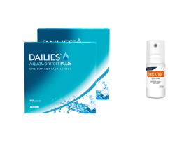 Dailies Aqua Comfort Plus (2x90 lenti) + Nebuvis Occhi Irritati