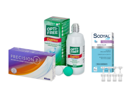 Precision7 Sferiche (12 lenti) + OptiFree Express 355ml + Sodyal 24H