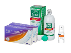 Precision7 Sferiche (2x12 lenti) + OptiFree Express 355ml + Nebuvis Occhi Irritati