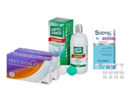 Precision7 Sferiche (2x12 lenti) + OptiFree Express 355ml + Sodyal 24H