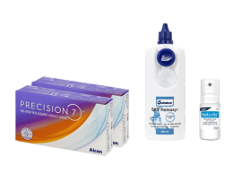 Precision7 Sferiche (2x12 lenti) + Sky Releasy 400 ml + Nebuvis Reidratante Occhi