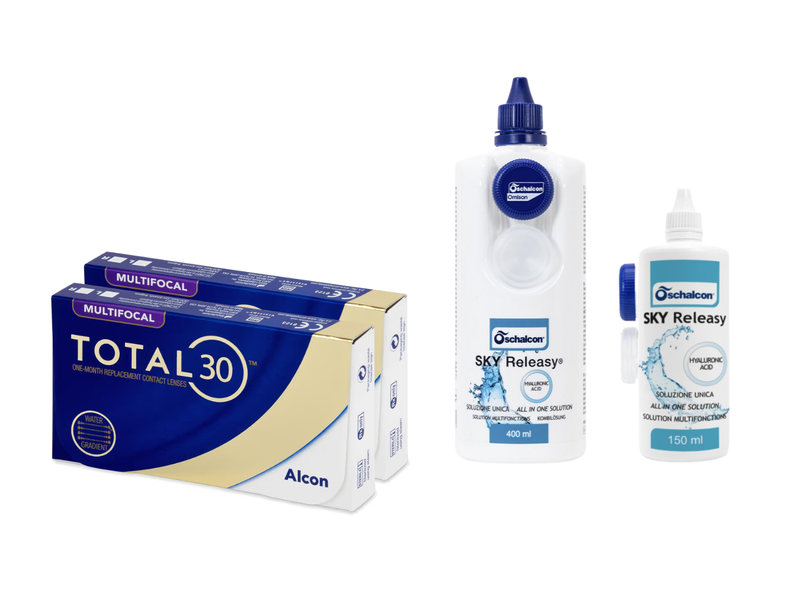 Total30 Multifocal (2x3 lenti) + Sky Releasy 400 ml + Sky Releasy 150 ml