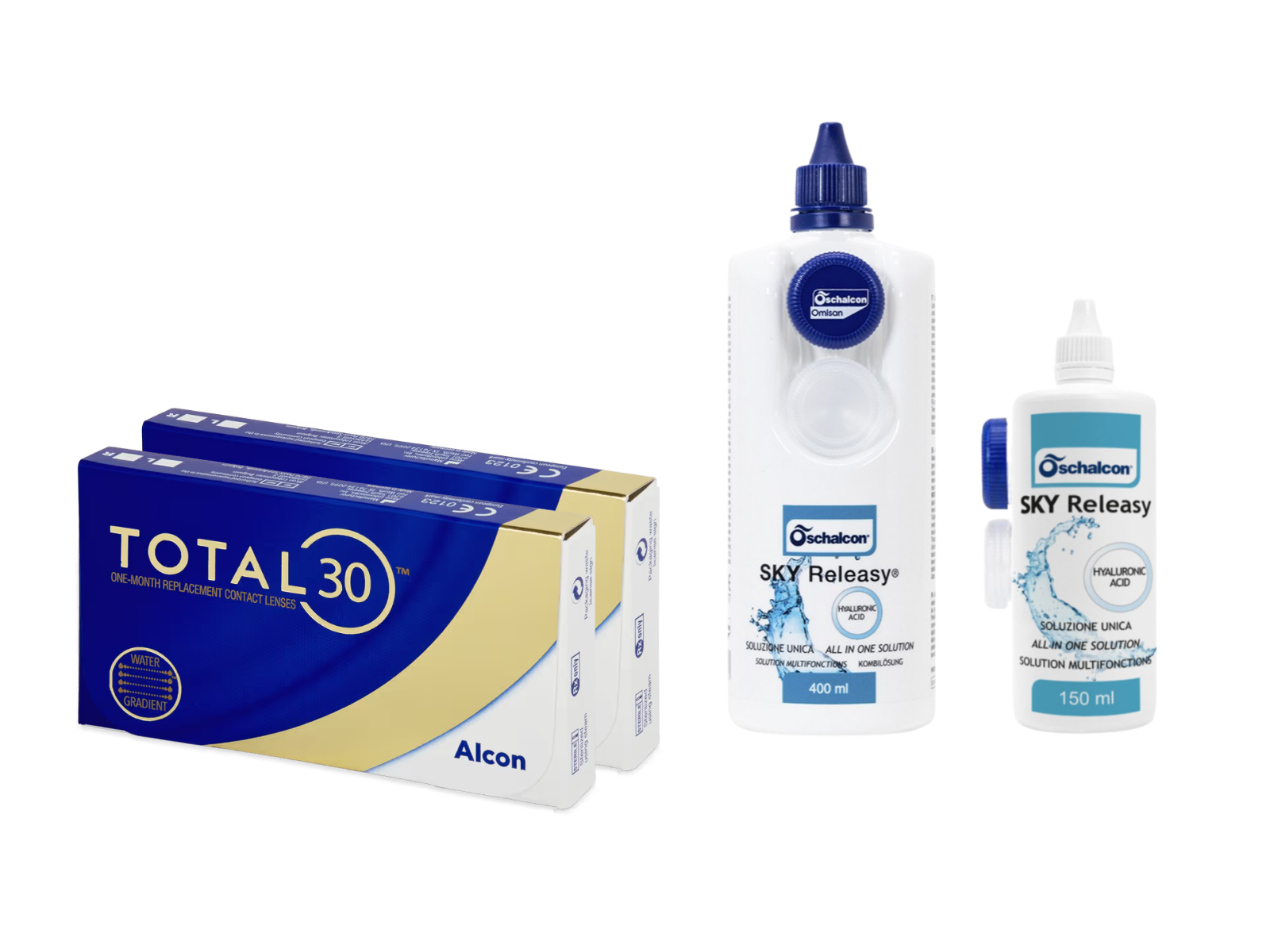 Total30 Sferiche (2x3 lenti) + Sky Releasy 400 ml + Sky Releasy 150 ml